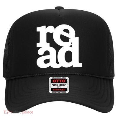 Read Logo High Crown Mesh Back Trucker Hat