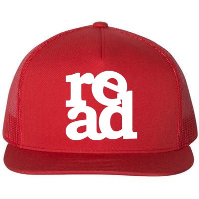 Read Logo Flat Bill Trucker Hat