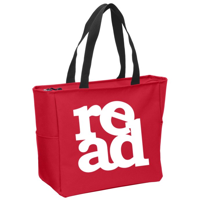 Read Logo Zip Tote Bag