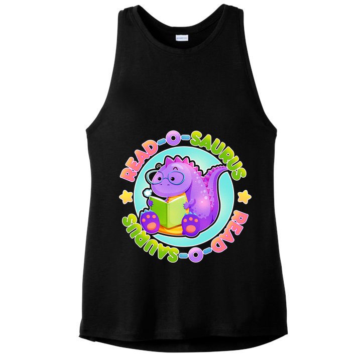 Read-O-Saurus Ladies PosiCharge Tri-Blend Wicking Tank