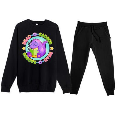 Read-O-Saurus Premium Crewneck Sweatsuit Set