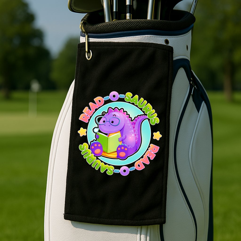 Read-O-Saurus Golf Towel