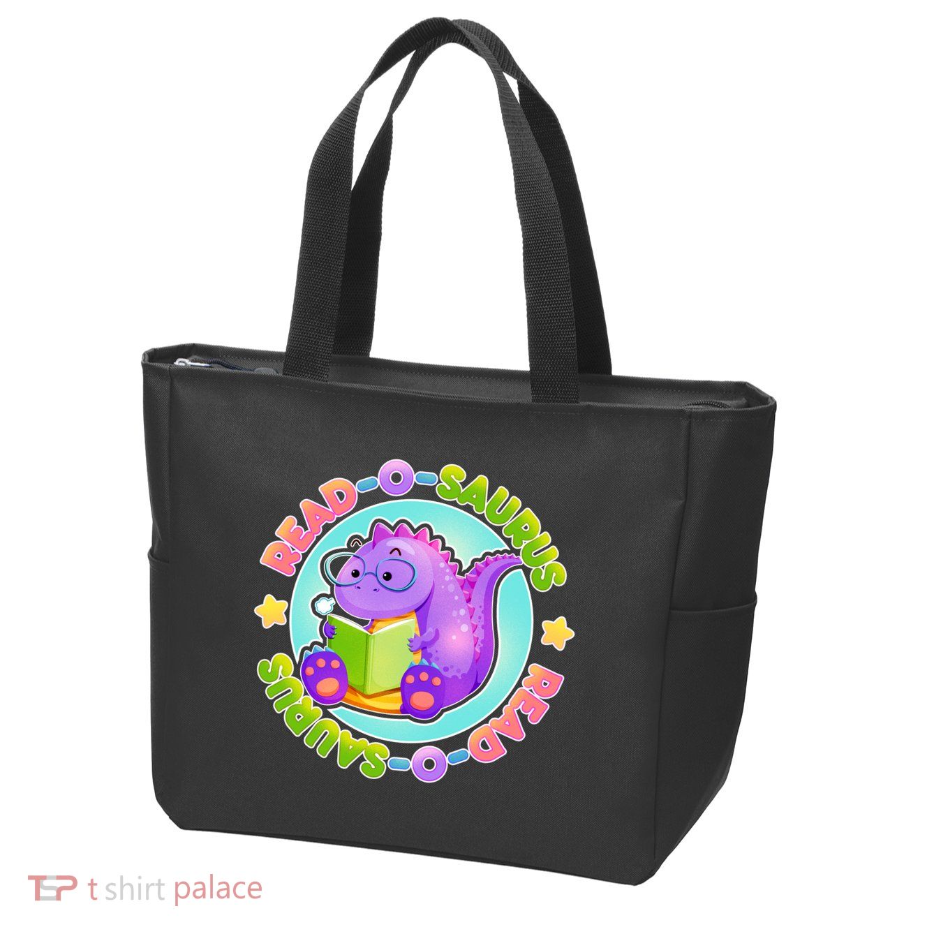 Read-O-Saurus Zip Tote Bag