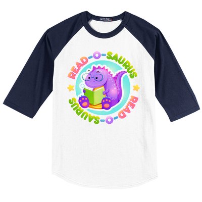 Read-O-Saurus Baseball Sleeve Shirt