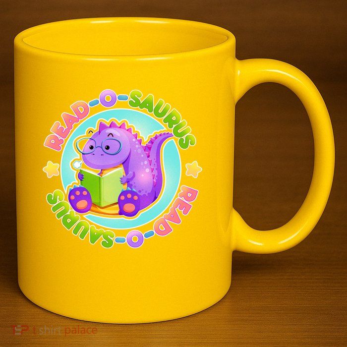 Read-O-Saurus 11oz C Handle Ceramic Mug