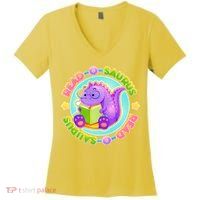 Read-O-Saurus Women's V-Neck T-Shirt
