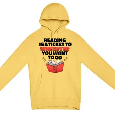 Reading Imagination Premium Pullover Hoodie