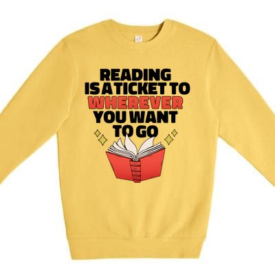 Reading Imagination Premium Crewneck Sweatshirt