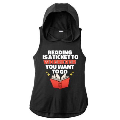 Reading Imagination Ladies PosiCharge Tri-Blend Wicking Draft Hoodie Tank