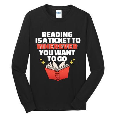 Reading Imagination Tall Long Sleeve T-Shirt