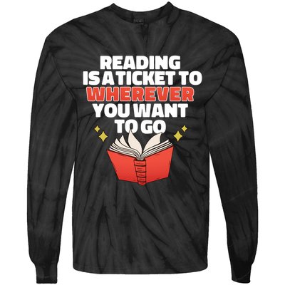 Reading Imagination Tie-Dye Long Sleeve Shirt