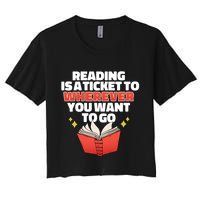 Reading Imagination Women's Crop Top Tee