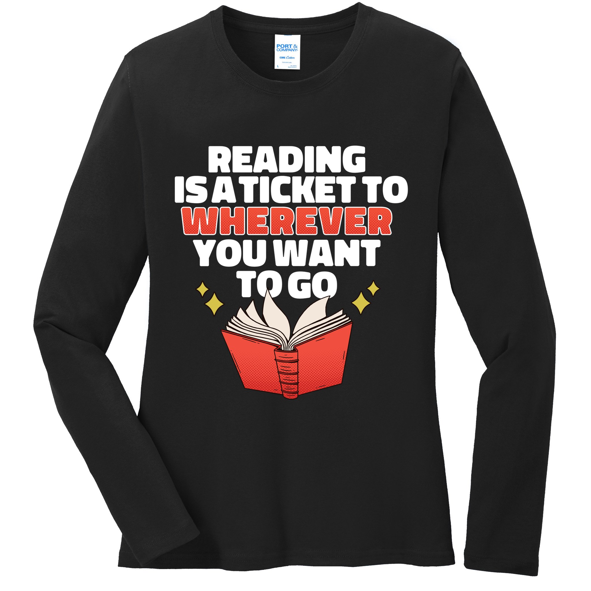 Reading Imagination Ladies Long Sleeve Shirt