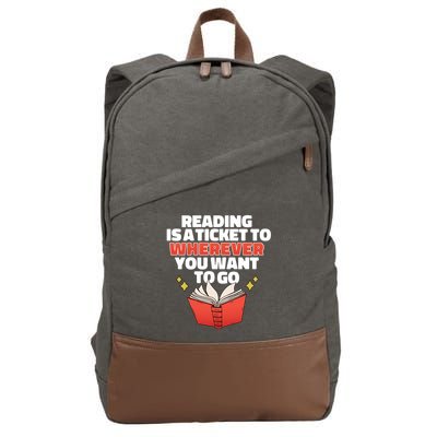 Reading Imagination Cotton Canvas Backpack