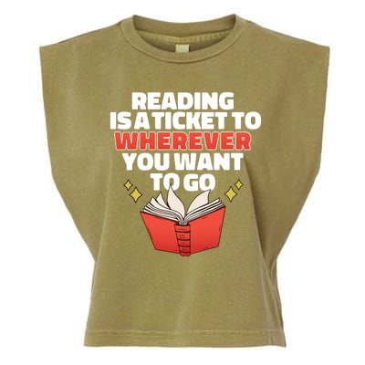 Reading Imagination Garment-Dyed Women's Muscle Tee