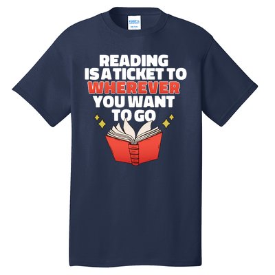 Reading Imagination Tall T-Shirt