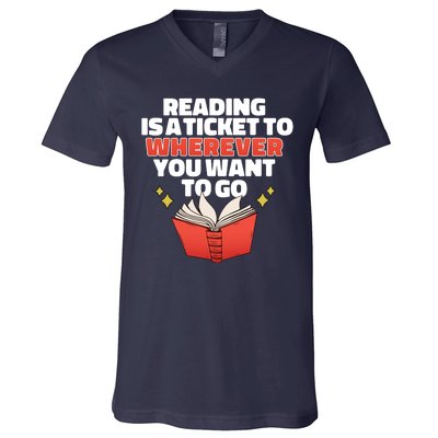 Reading Imagination V-Neck T-Shirt