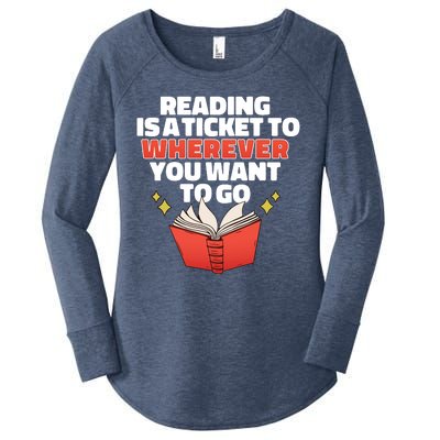 Reading Imagination Women's Perfect Tri Tunic Long Sleeve Shirt