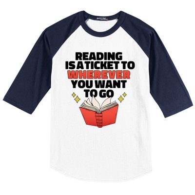 Reading Imagination Baseball Sleeve Shirt