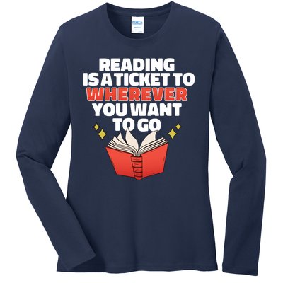 Reading Imagination Ladies Long Sleeve Shirt