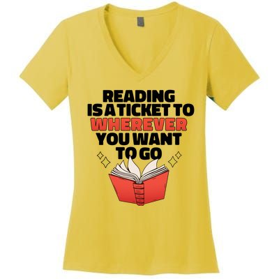 Reading Imagination Women's V-Neck T-Shirt