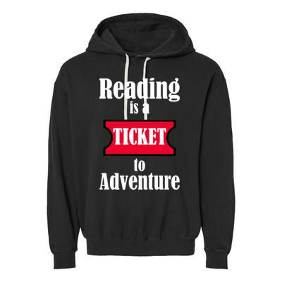 Reading Is An Adventure Garment-Dyed Fleece Hoodie