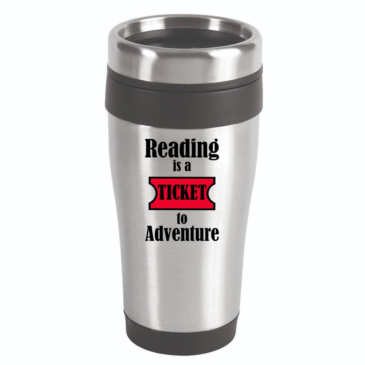 Reading Is An Adventure 16oz Travel Tumbler