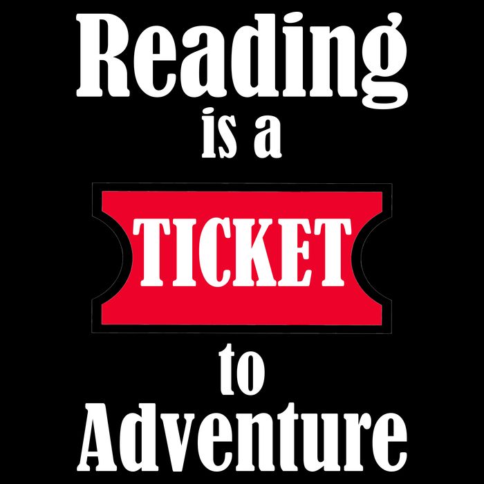 Reading Is An Adventure Cropped Pullover Crew
