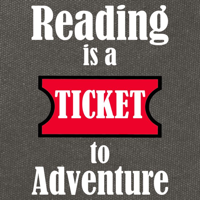 Reading Is An Adventure Cotton Canvas Backpack