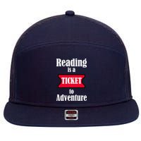 Reading Is An Adventure 7 Panel Mesh Trucker Snapback Hat