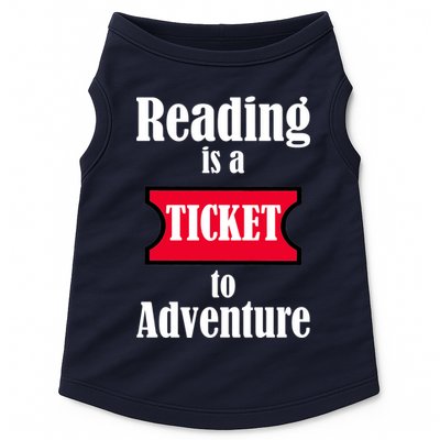 Reading Is An Adventure Doggie Tank