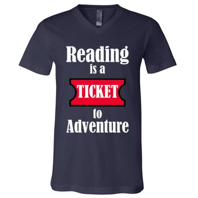 Reading Is An Adventure V-Neck T-Shirt
