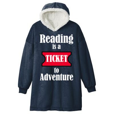 Reading Is An Adventure Hooded Wearable Blanket