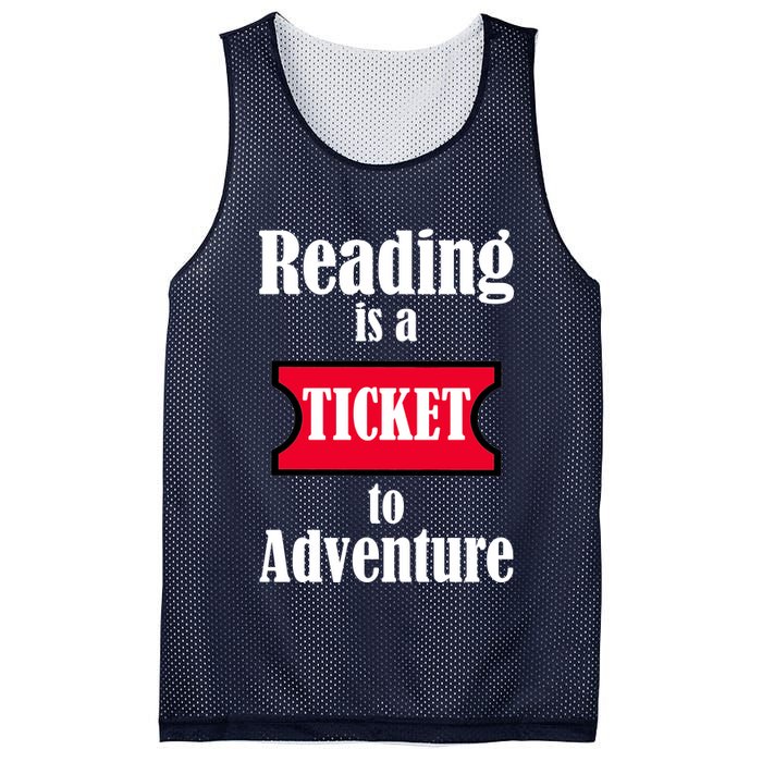 Reading Is An Adventure Mesh Reversible Basketball Jersey Tank