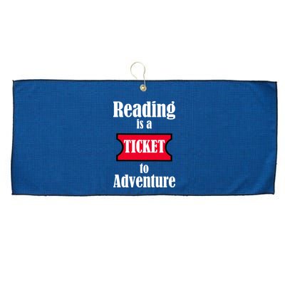 Reading Is An Adventure Large Microfiber Waffle Golf Towel