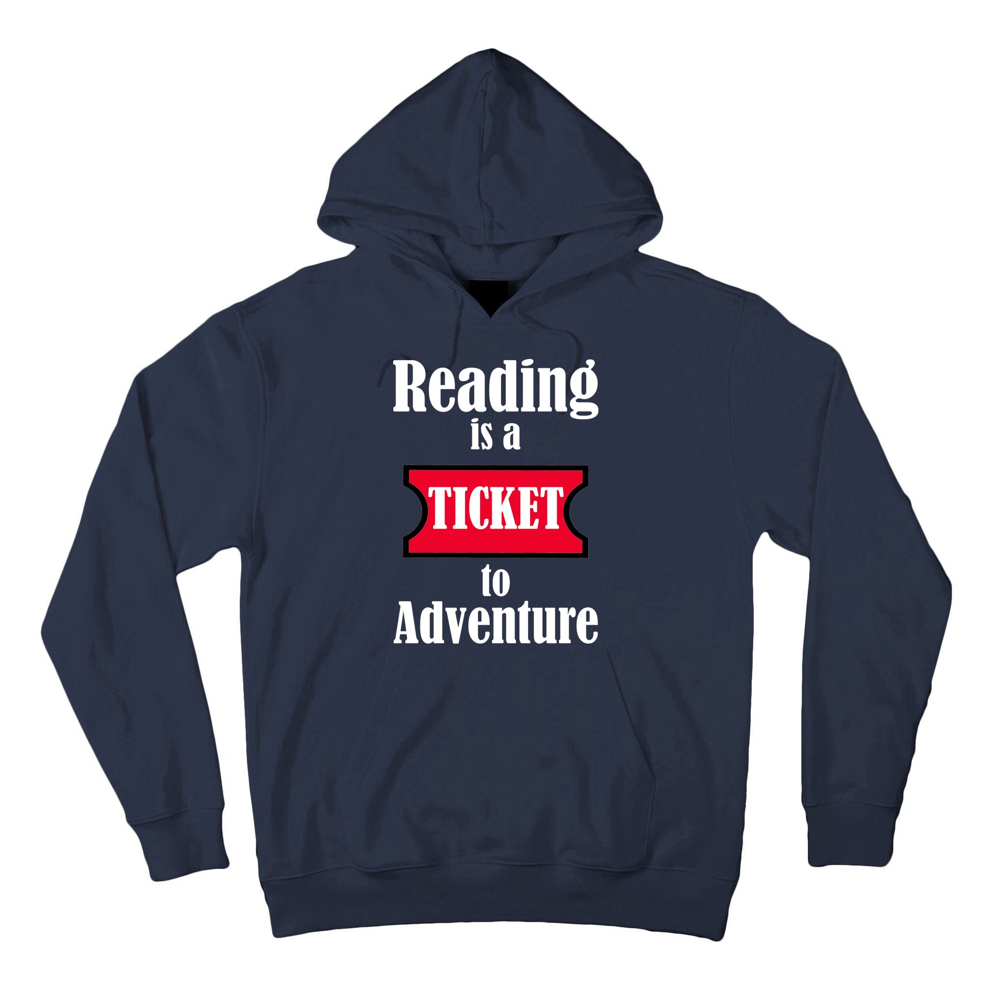 Reading Is An Adventure Tall Hoodie