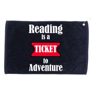 Reading Is An Adventure Grommeted Golf Towel