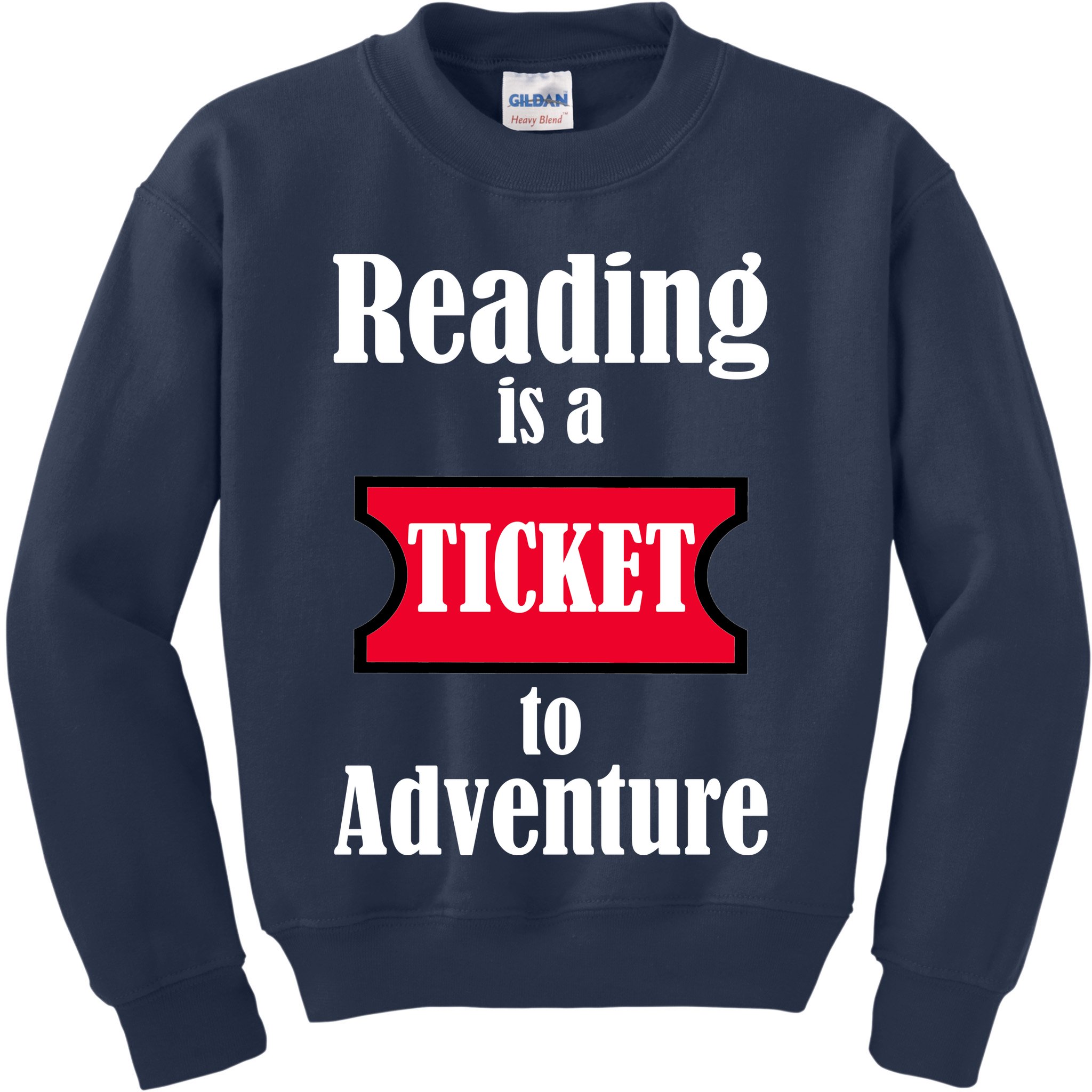 Reading Is An Adventure Kids Sweatshirt