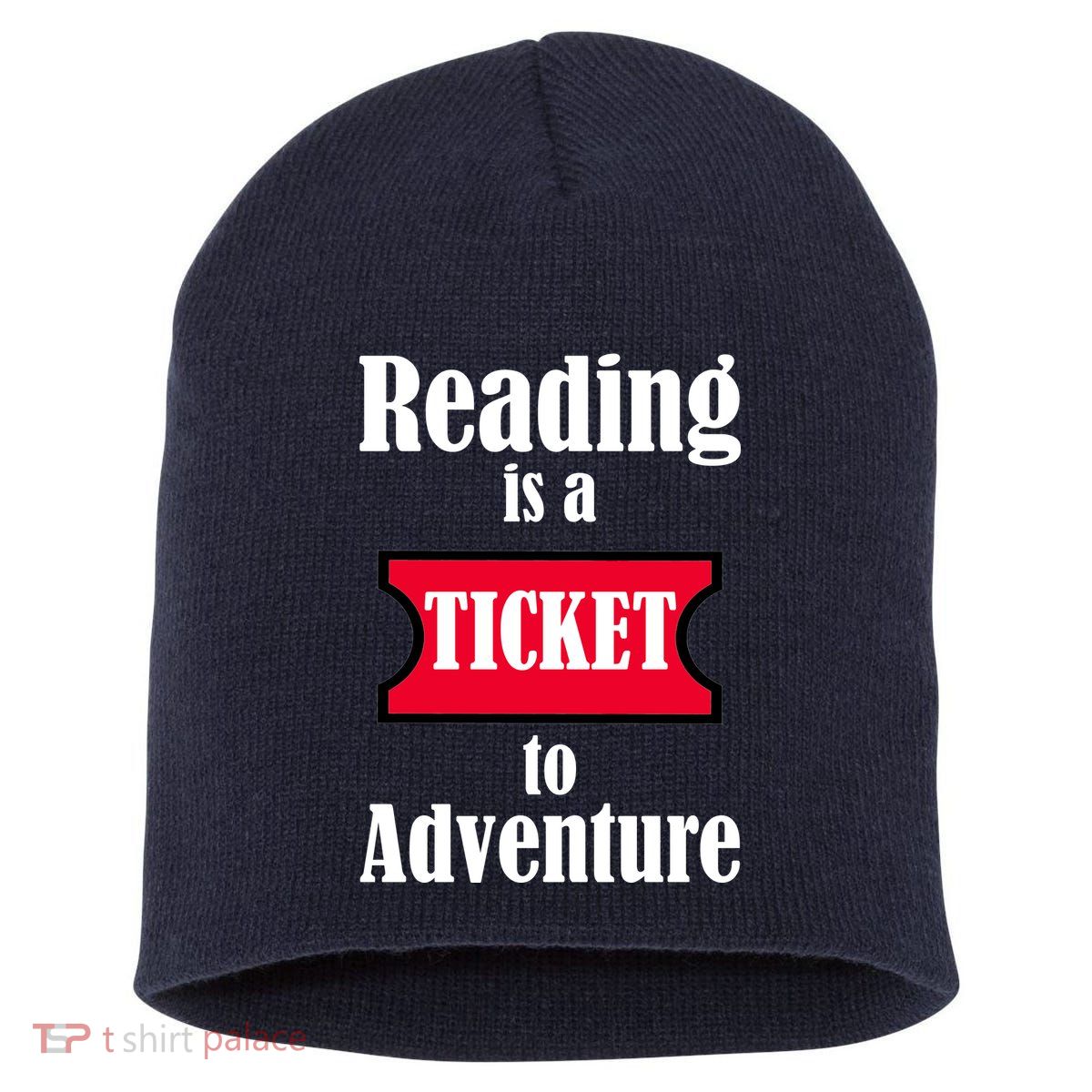 Reading Is An Adventure Short Acrylic Beanie