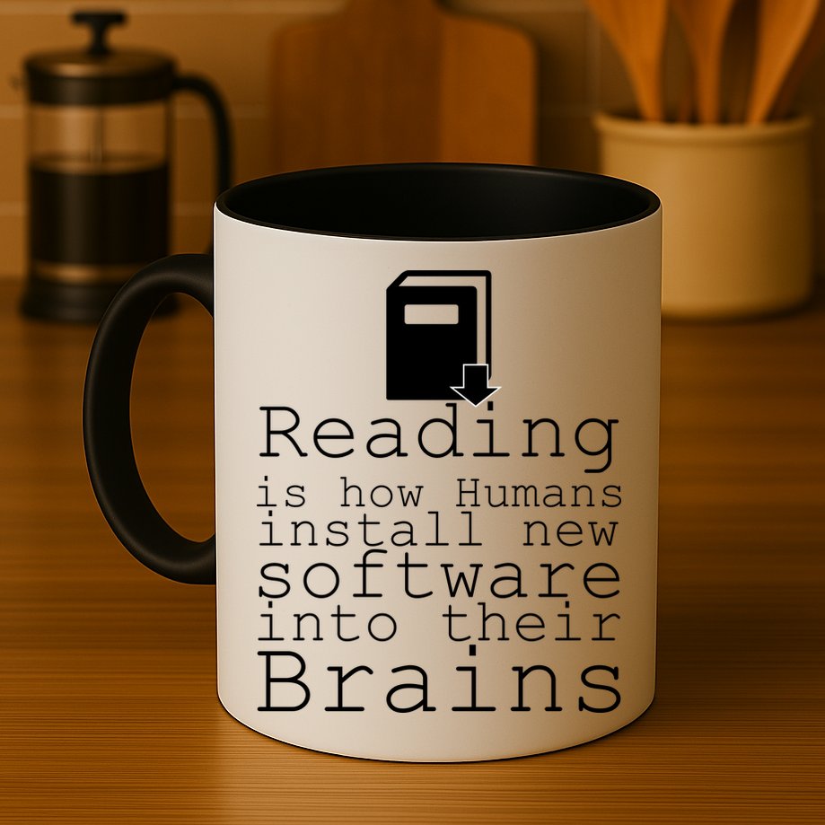 Reading Is How Humans Download New Software Mug