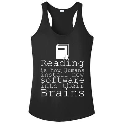 Reading Is How Humans Download New Software Ladies PosiCharge Competitor Racerback Tank