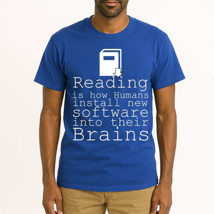 Reading Is How Humans Download New Software Tall T-Shirt