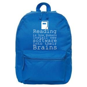 Reading Is How Humans Download New Software 16 in Basic Backpack