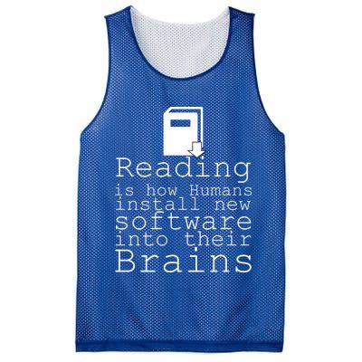 Reading Is How Humans Download New Software Mesh Reversible Basketball Jersey Tank