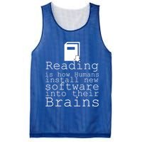 Reading Is How Humans Download New Software Mesh Reversible Basketball Jersey Tank