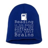 Reading Is How Humans Download New Software Short Acrylic Beanie