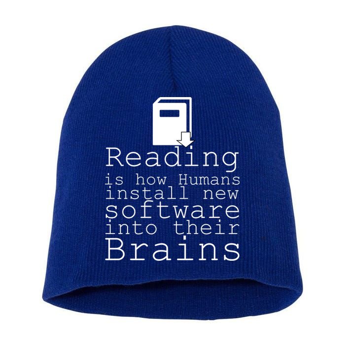 Reading Is How Humans Download New Software Short Acrylic Beanie