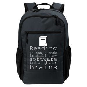 Reading Is How Humans Download New Software Daily Commute Backpack