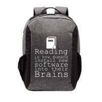 Reading Is How Humans Download New Software Vector Backpack