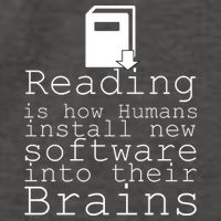 Reading Is How Humans Download New Software Vector Backpack